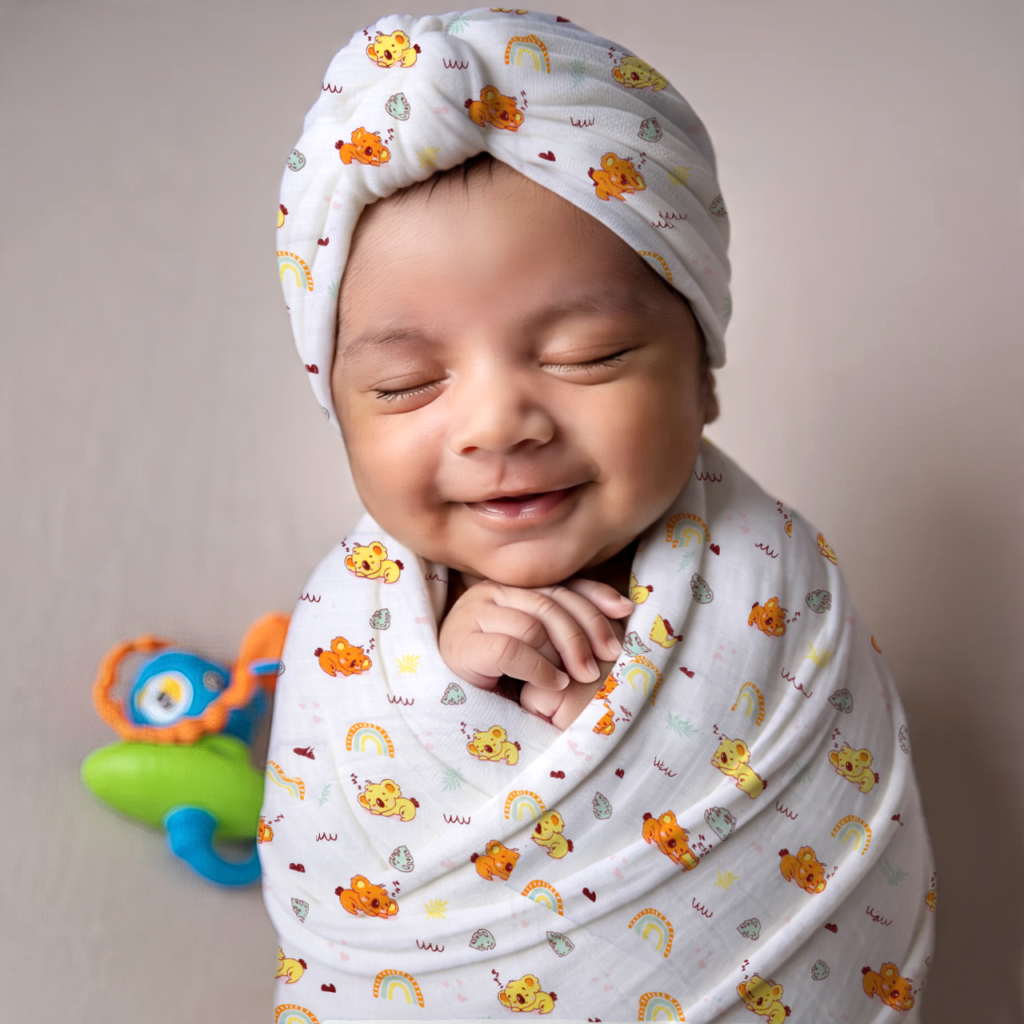 Sleeping koala print Baby Swaddle